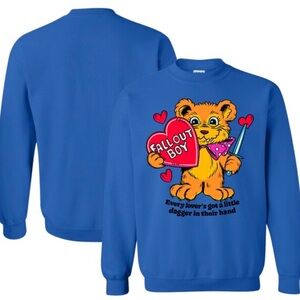 Fall Out Boy Unisex So Much For (2our) Dust Dagger Teddy Pullover Sweatshirt